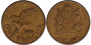 монета Малави 1 квача 2004