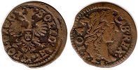 монета Польша боратинка 1664