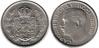 монета Румыния 100 лей 1936