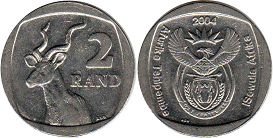 монета ЮАР 2 рэнда 2004 (2004, 2016)
