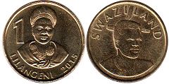 монета Свазиленд 1 лилангени 2015