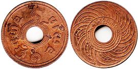 монета Таиланд 1 сатанг 1920