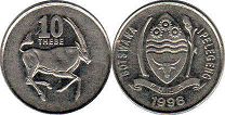 монета Ботсвана 10 тхебе 1998