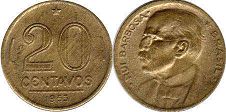 монета Бразилия 20 сентаво 1955
