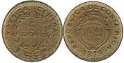 монета Коста Рика 5 сентимо 1979
