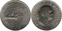монета Гаити 10 сантимов 1981