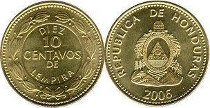 монета Гондурас 10 сентаво 2006