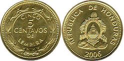 монета Гондурас 5 сентаво 2006