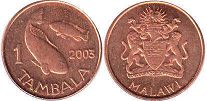 монета Малави 1 тамбала 2003 
