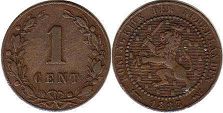монета Нидерланды 1 цент 1883