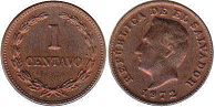 монета Сальвадор 1 сентаво 1972