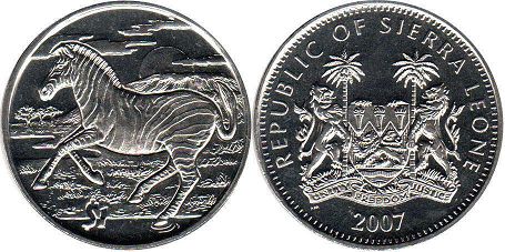 монета Сьерра-Леоне 1 доллар 2007