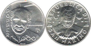 монета Сан-Марино 1000 лир 1996