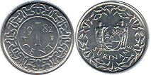монета Суринам 1 цент 1982