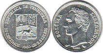 монета Венесуэла 50 сентимо 1960