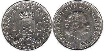 монета Нидерландские Антиллы 1 гульден 1 gulden 1979