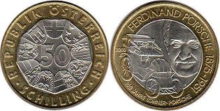 монета Австрия 50 шиллингов 2000