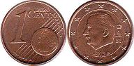 монета Бельгия 1 евро цент 2013