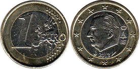 монета Бельгия 1 евро 2012