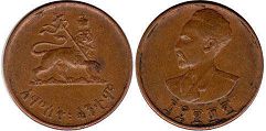 монета Эфиопия 5 центов 1944