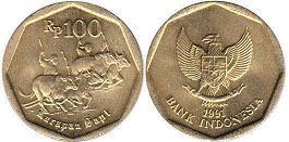 монета Индонезия 100 рупий 1991