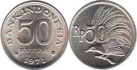 монета Индонезия 50 рупий 1971