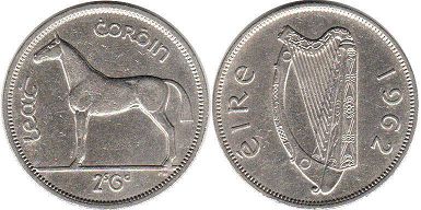 монета Ирландия 1/2 кроны 1962
