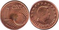 монета Люксембург 1 евро цент 2002