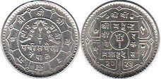 монета Непал 25 пайсов 1966