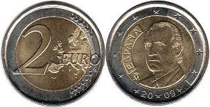 монета Испания 2 евро 2009