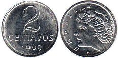 монета Бразилия 2 сентаво
