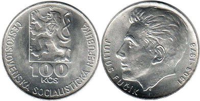 монета Чехословакия 100 крон 1978