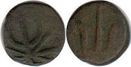 монета Мевар 1/2 пайсы 1760-1810
