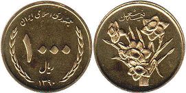 монета Иран 1000 риалов 2011
