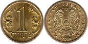 монета Казахстан 1 тенге 2014
