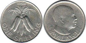 монета Малави 1 шиллинг 1968