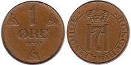 монета Норвегия 1 эре 1939