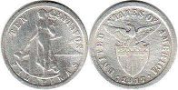 монета Филиппины 10 сентаво 1903