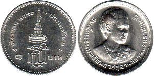 монета Таиланд 1 бат 1977