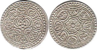 монета Тибет 1 тангка без даты (1907-25)