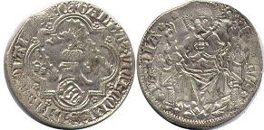 монета Милан Гроссо без даты (1354-1378)