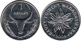 монета Мадагаскар 1 ариари 2004