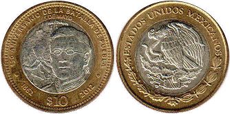 монета Мексика 10 песо 2012