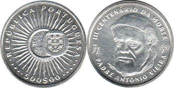 монета Португалия 500 эскудо 1997
