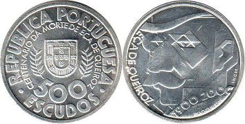 монета Португалия 500 эскудо 2000