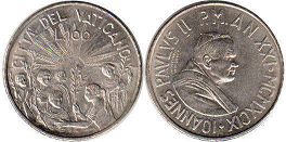 монета Ватикан 100 лир 1999
