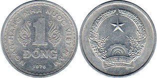 монета Вьетнам 1 донг 1976