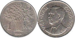 монета Южный Вьетнам 1 донг 1960