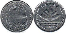 монета Бангладеш 25 пойша 1973
