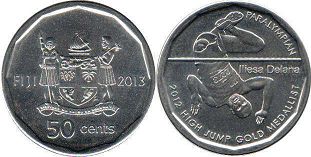 монета Фиджи 50 центов 2013